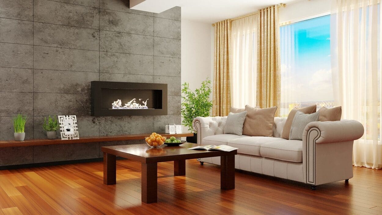 Биокамин "Русский огонь" Лофт 1800N настенный с декоративным стеклом (стемалитом) по цене 77 290 руб.