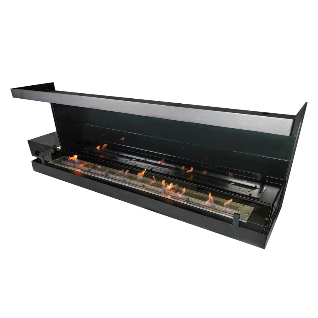 Биокамин "Русский огонь" Честер Фронт 1500 с декоративным стеклом (стемалитом) по цене 58 185 руб.