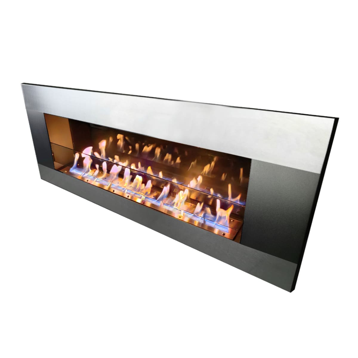 Биокамин "Русский огонь" Модерн 1500V встраиваемый с декоративным стеклом (стемалитом) по цене 50 450 руб.