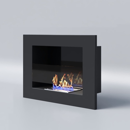 Биокамин "Русский огонь" Лайт 550V встраиваемый с декоративным стеклом (стемалитом)