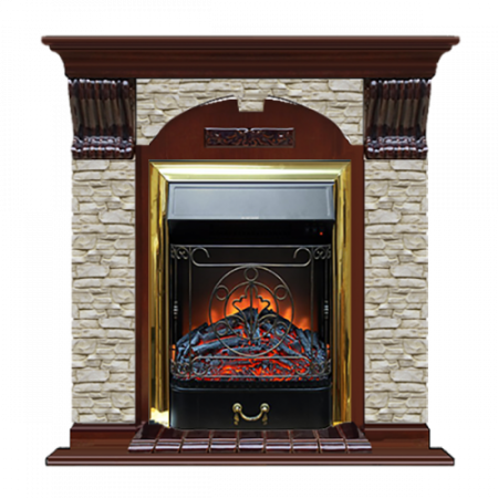 Арочный Грот однотонный (красное дерево)+Majestic Brass Арочный Грот однотонный (красное дерево)+Majestic Brass