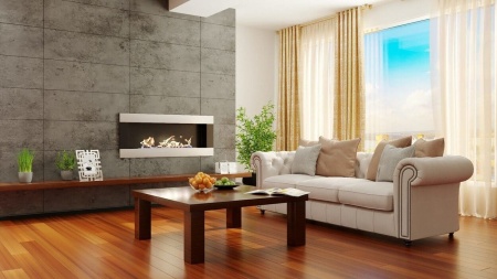 Биокамин "Русский огонь" Модерн 1200N настенный с защитным стеклом по цене 41 250 руб.