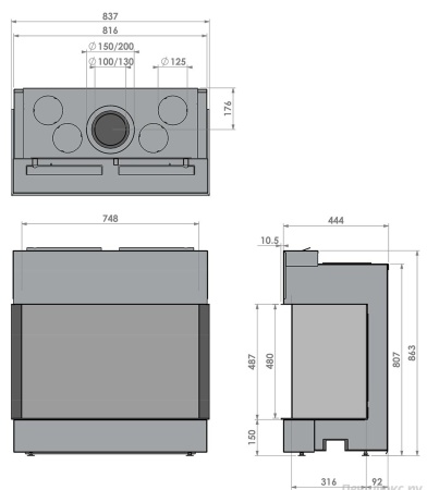 Газовый камин BellFires View Bell Small 3 Газовый камин BellFires View Bell Small 3