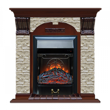 Арочный Грот однотонный (красное дерево)+Majestic Black Арочный Грот однотонный (красное дерево)+Majestic Black