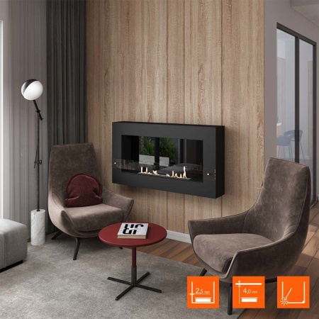 Биокамин SteelHeat WALL GRAND 1200 LITE черный, стекло Биокамин SteelHeat WALL GRAND 1200 LITE черный, стекло по цене 41 160 руб.