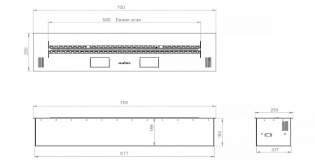 Автоматический биокамин 700 Standart Автоматический биокамин 700 Standart по цене 173 166 руб.