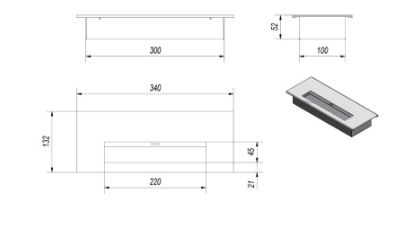 Биокамин Kratki SIERRA, TUV по цене €854