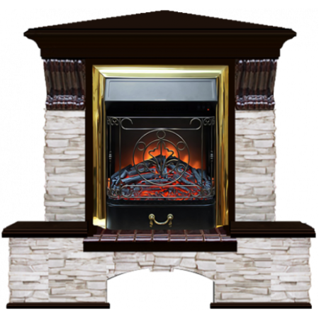 Бостон К Мисхор угловой (венге)+Majestic Brass