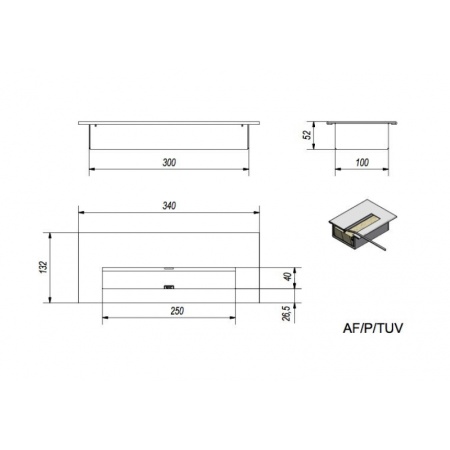 Биокамин Kratki DELTA 2 TUV QUBE(400*900) по цене &euro;337