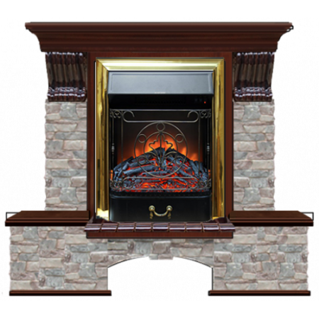 Бостон К Грот цветной (красное дерево)+Majestic Brass Бостон К Грот цветной (красное дерево)+Majestic Brass