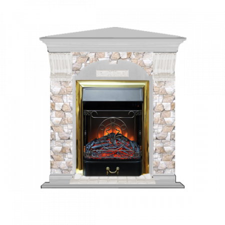 Арочный Арбат угловой (беленый дуб)+Majestic Brass Арочный Арбат угловой (беленый дуб)+Majestic Brass